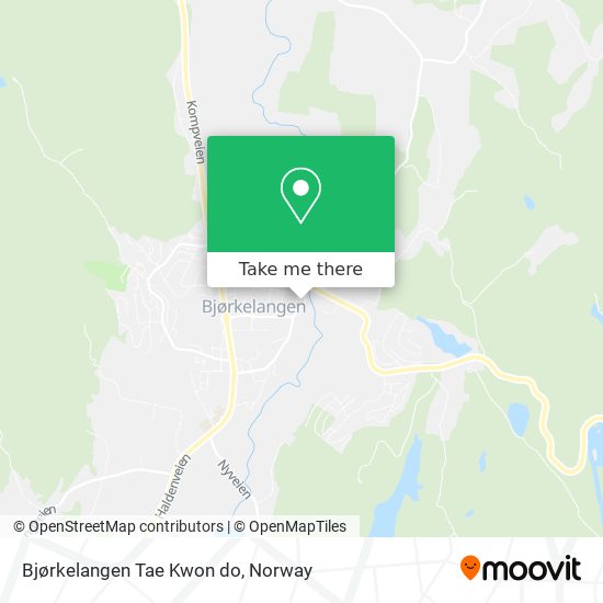 Bjørkelangen Tae Kwon do map