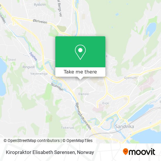 Kiropraktor Elisabeth Sørensen map