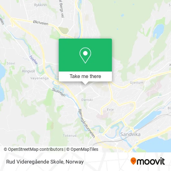 Rud Videregående Skole map