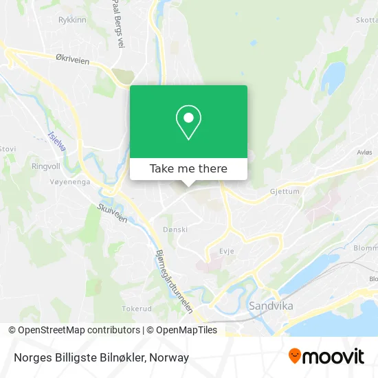 Norges Billigste Bilnøkler map