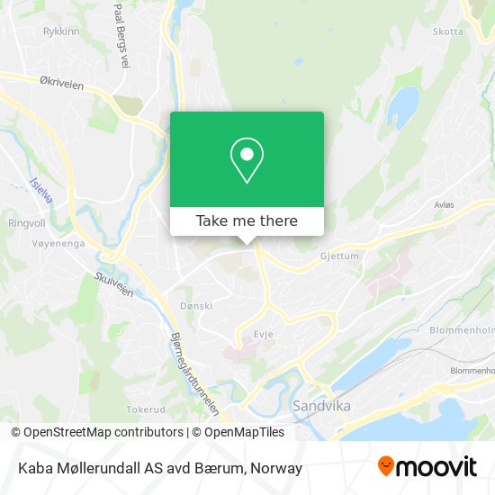 Kaba Møllerundall AS avd Bærum map