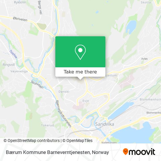 Bærum Kommune Barneverntjenesten map