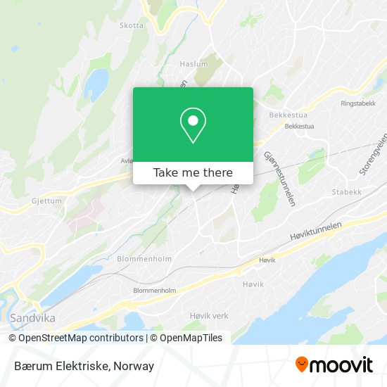 Bærum Elektriske map