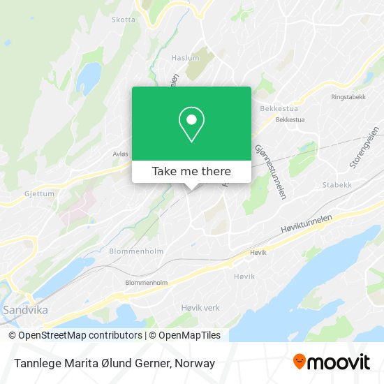 Tannlege Marita Ølund Gerner map