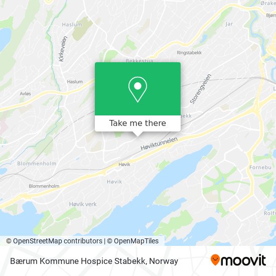 Bærum Kommune Hospice Stabekk map