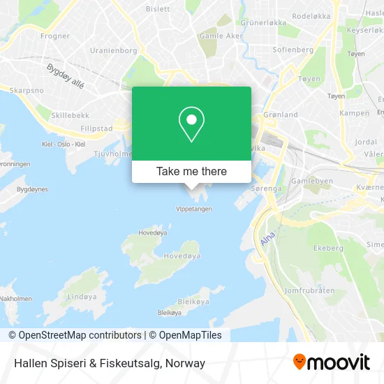 Hallen Spiseri & Fiskeutsalg map