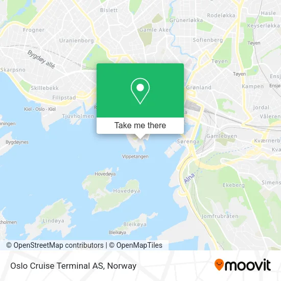 Oslo Cruise Terminal AS map