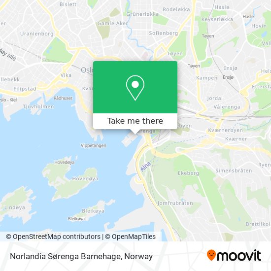 Norlandia Sørenga Barnehage map