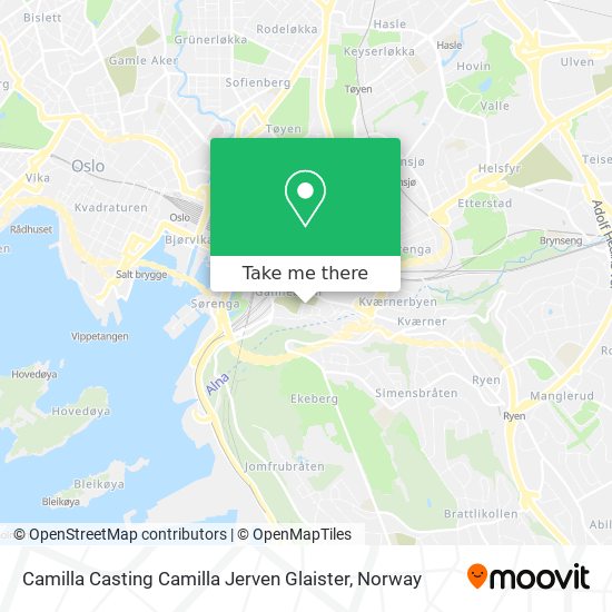 Camilla Casting Camilla Jerven Glaister map