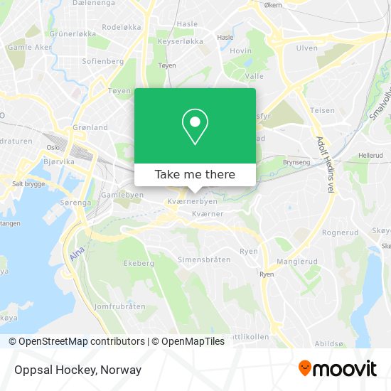 Oppsal Hockey map