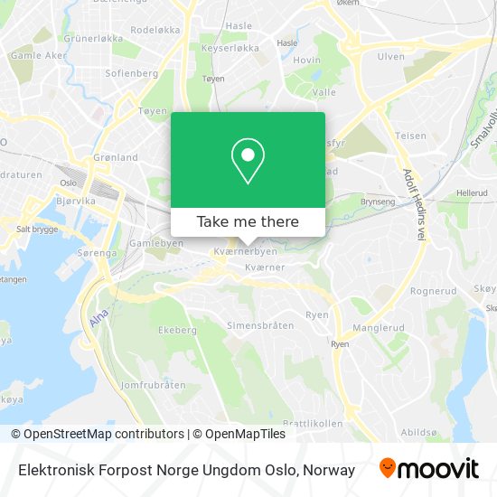 Elektronisk Forpost Norge Ungdom Oslo map