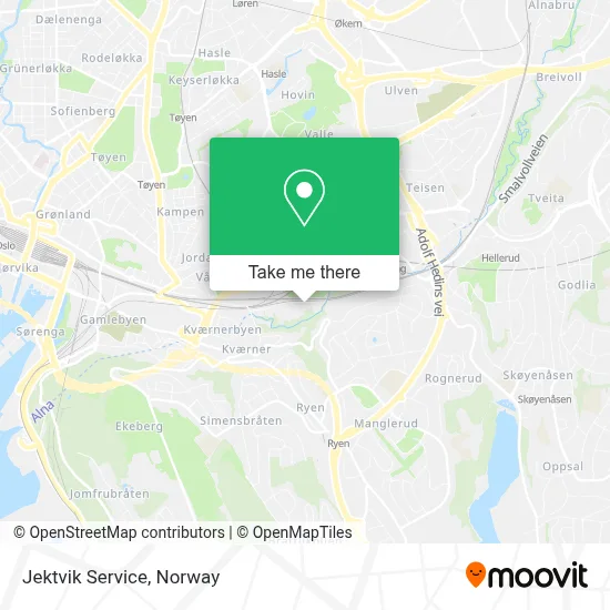 Jektvik Service map