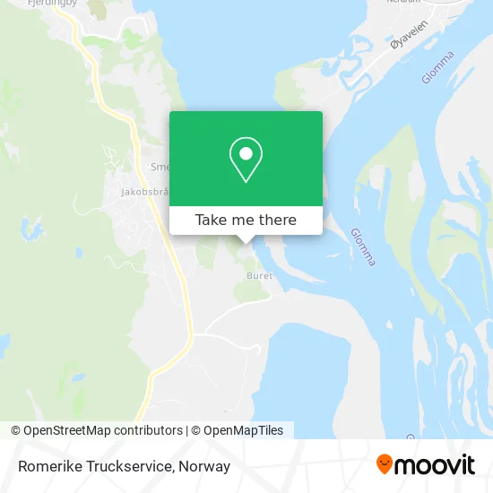 Romerike Truckservice map