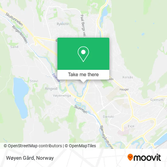 Wøyen Gård map