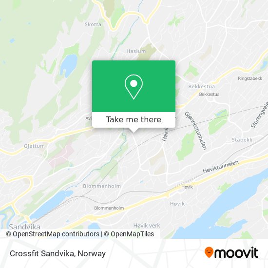 Crossfit Sandvika map