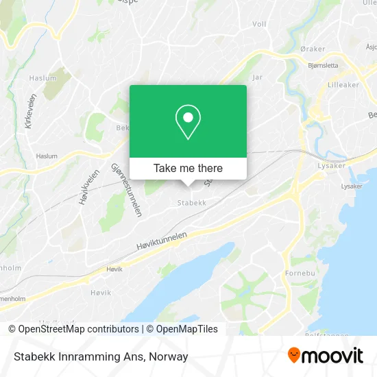 Stabekk Innramming Ans map