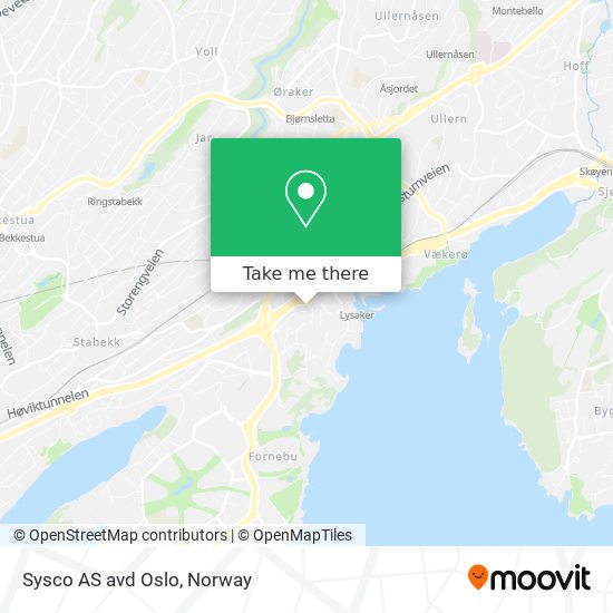 Sysco AS avd Oslo map