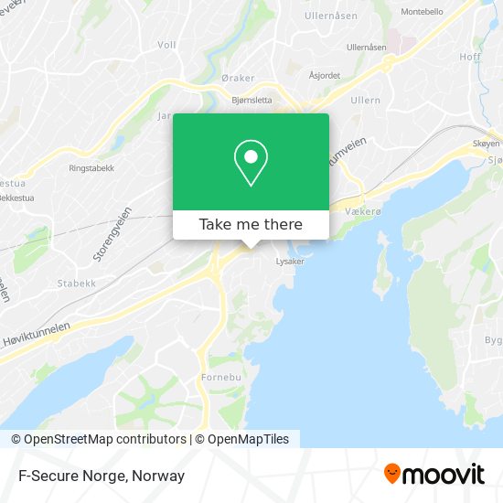 F-Secure Norge map
