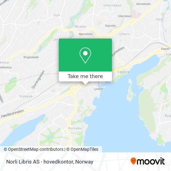 Norli Libris AS - hovedkontor map