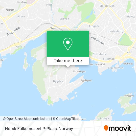 Norsk Folkemuseet P-Plass map