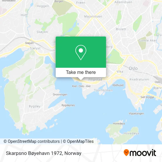 Skarpsno Bøyehavn 1972 map