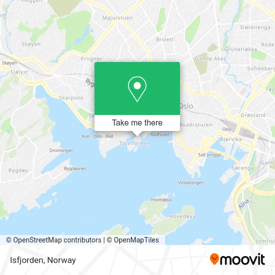Isfjorden map