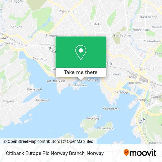 Citibank Europe Plc Norway Branch map