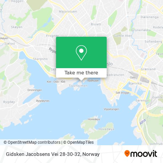 Gidsken Jacobsens Vei 28-30-32 map