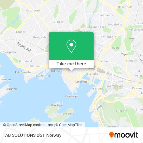 AB SOLUTIONS ØST map