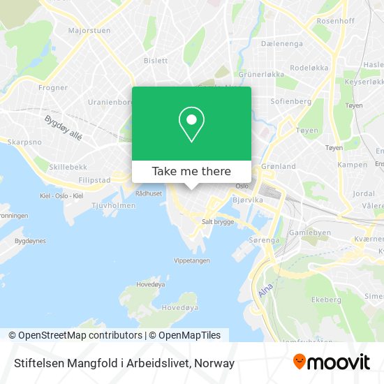 Stiftelsen Mangfold i Arbeidslivet map
