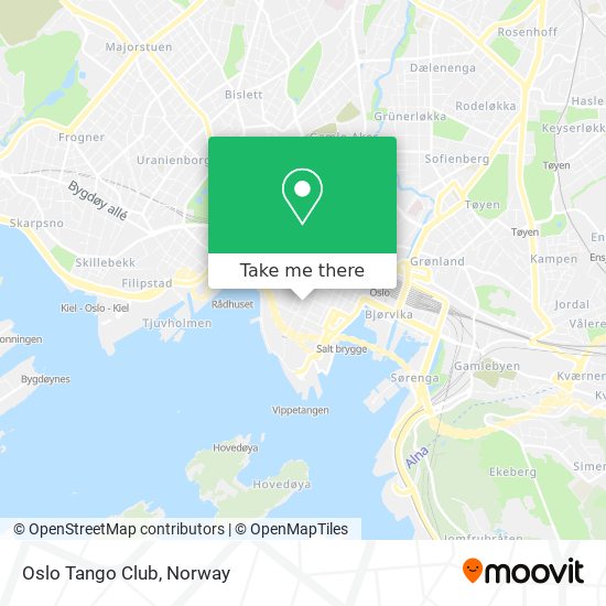 Oslo Tango Club map