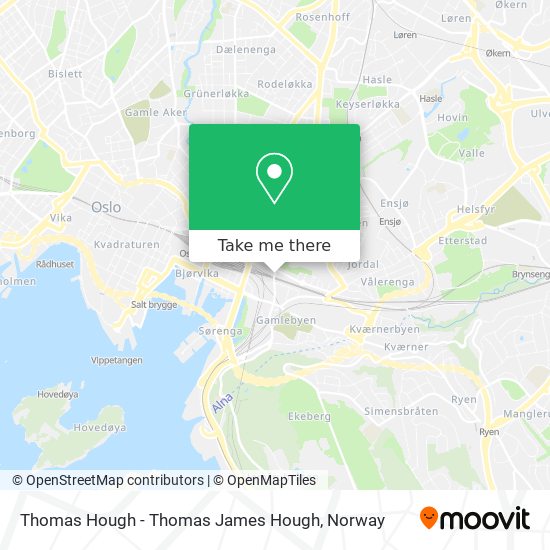 Thomas Hough - Thomas James Hough map