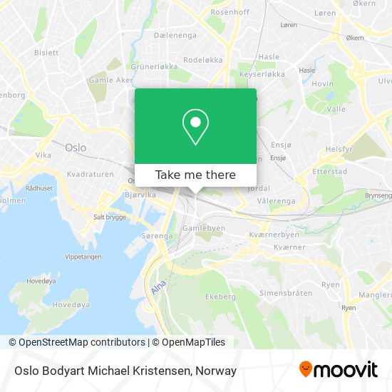 Oslo Bodyart Michael Kristensen map
