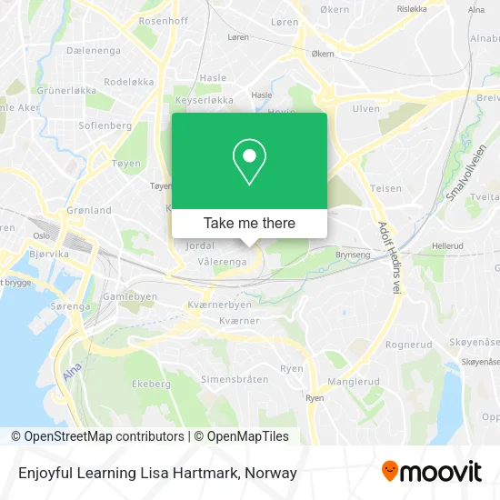 Enjoyful Learning Lisa Hartmark map