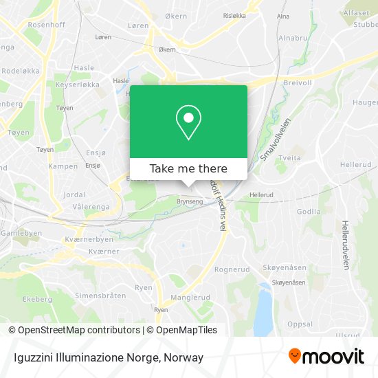 Iguzzini Illuminazione Norge map