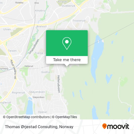Thomas Ørjestad Consulting map
