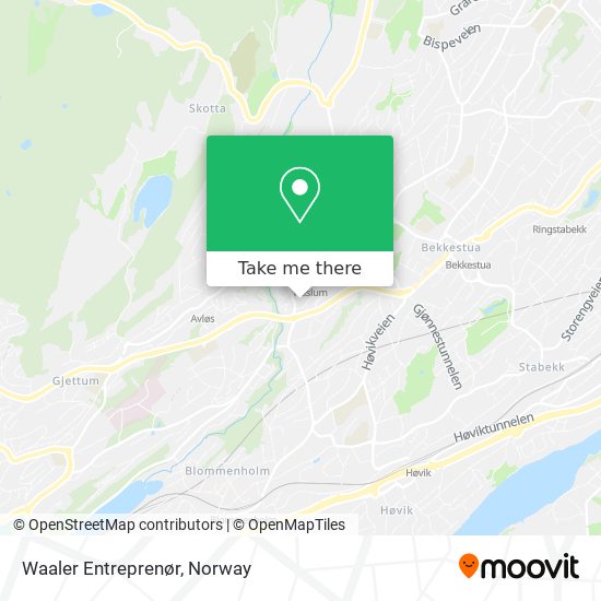 Waaler Entreprenør map