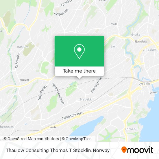 Thaulow Consulting Thomas T Stöcklin map