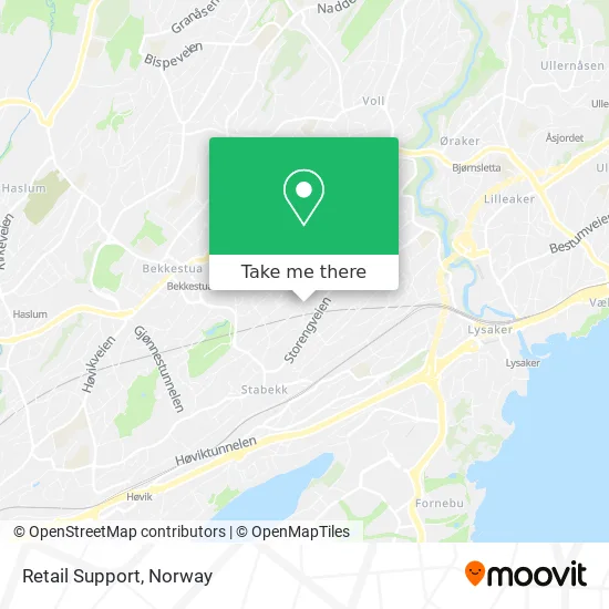 Retail Support map