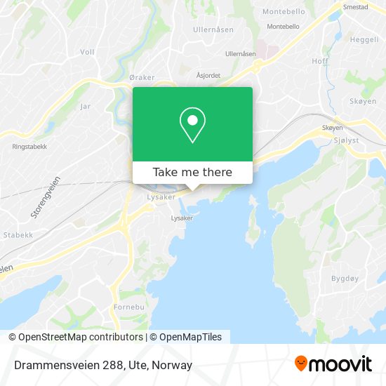 Drammensveien 288, Ute map