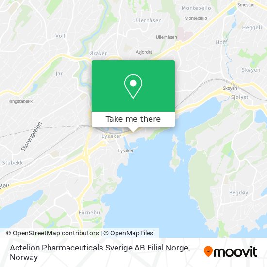 Actelion Pharmaceuticals Sverige AB Filial Norge map