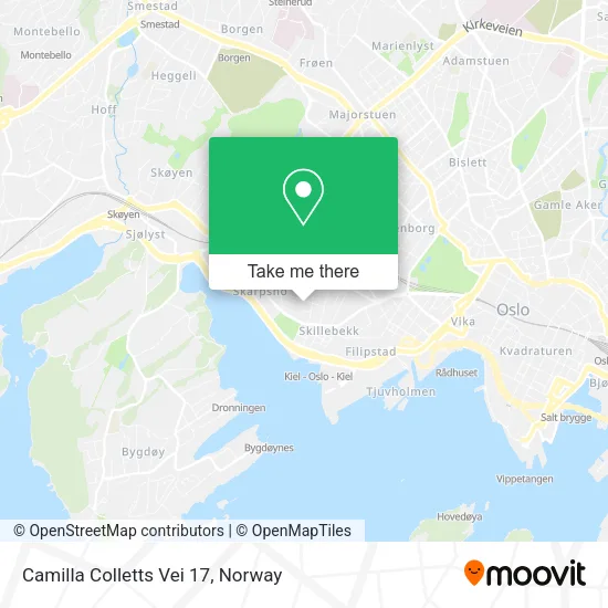 Camilla Colletts Vei 17 map