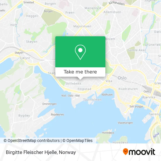 Birgitte Fleischer Hjelle map