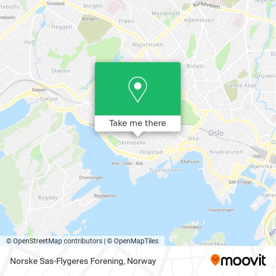 Norske Sas-Flygeres Forening map