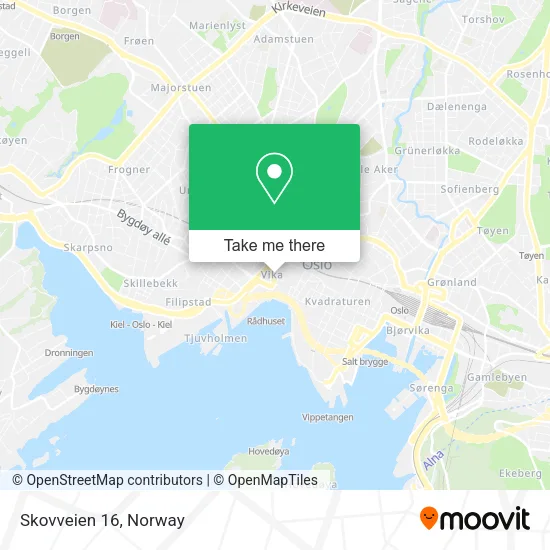 Skovveien 16 map