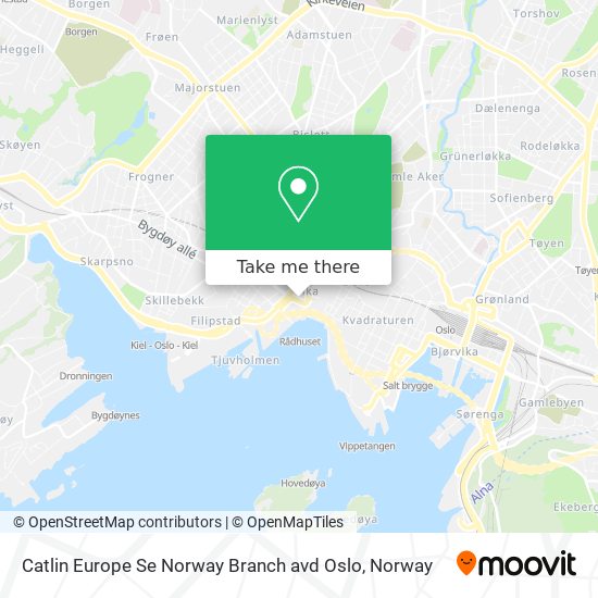 Catlin Europe Se Norway Branch avd Oslo map