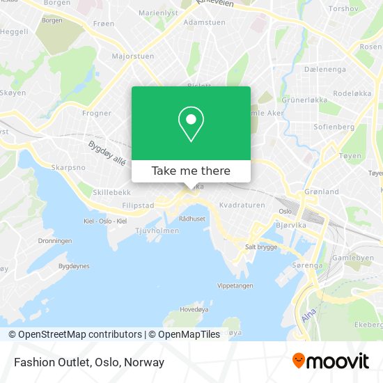 Fashion Outlet, Oslo map