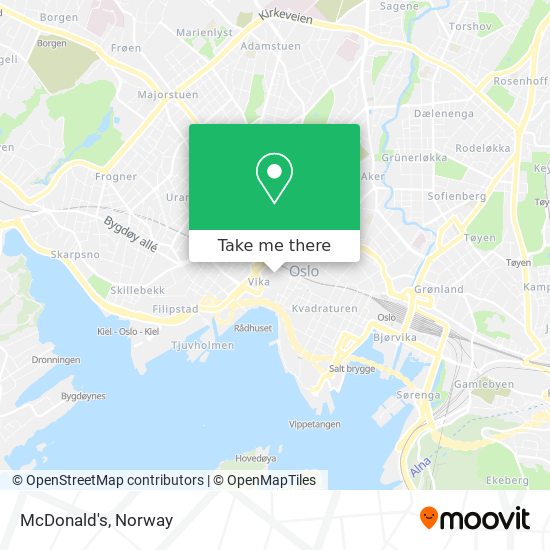 McDonald's map