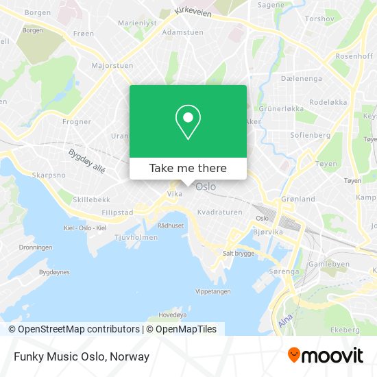 Funky Music Oslo map
