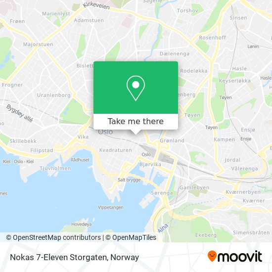 Nokas 7-Eleven Storgaten map